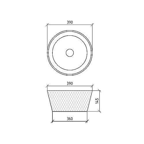 Раковина хрустальная Armadi Art Monaco 39 817 прозрачная купить в интернет-магазине Sanbest