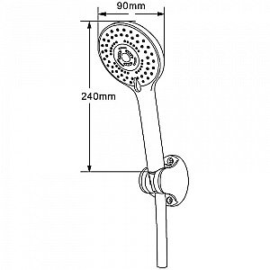 Душевой гарнитур Orange OAS011 хром купить в интернет-магазине сантехники Sanbest
