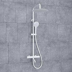 Душевая система WasserKraft Mindel 8500 SET2636 Thermo белый Soft-touch купить в интернет-магазине сантехники Sanbest