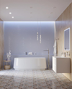 Акриловая ванна Cezares LUX 170х82 CZR-LUX-CENTRAL-170-82-58 белая купить в интернет-магазине Sanbest