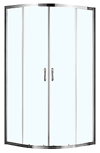 Душевой уголок Azario MILTON 100х100 AZ-ND2142 стекло прозрачное/профиль серебро купить в интернет-магазине Sanbest