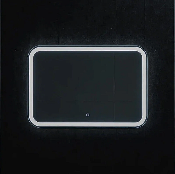 Зеркало Azario Давид-S 80х55 LED-00002738 белое в ванную от интернет-магазине сантехники Sanbest