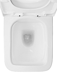 Унитаз подвесной Azario Nova AZ-2216 белый, безободковый, с крышкой микролифт купить в интернет-магазине Sanbest