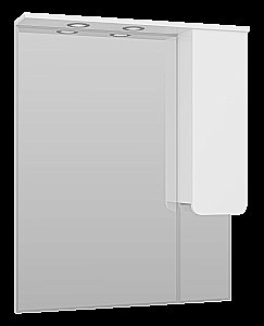 Зеркало со шкафом Misty Чегет 85 П-Чег-02085-01 белый в ванную от интернет-магазине сантехники Sanbest