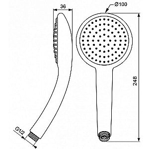 Душевая лейка Vidima Fresh M1 BA209AA купить в интернет-магазине сантехники Sanbest