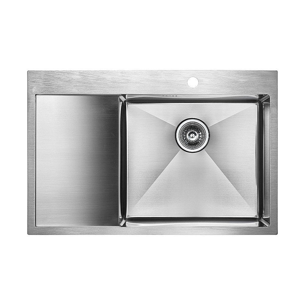 Мойка кухонная Paulmark Atlan PM217851-BS купить в интернет-магазине сантехники Sanbest