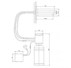 Дозатор для жидкого мыла бесконтактный Lemark Project LM4641CE купить в интернет-магазине сантехники Sanbest