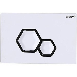 Кнопка для инсталляции Creavit DIA GP6001.02 черно-белая купить в интернет-магазине сантехники Sanbest