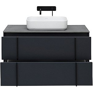 Тумба с раковиной Allen Brau Reality 100 1.32007.AM антрацит матовый для ванной в интернет-магазине Sanbest