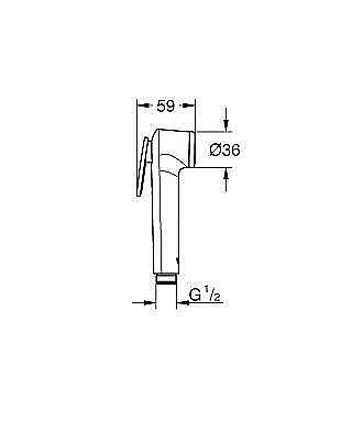 Гигиенический душ Grohe Tempesta-F Trigger Spray 27512001 купить в интернет-магазине сантехники Sanbest