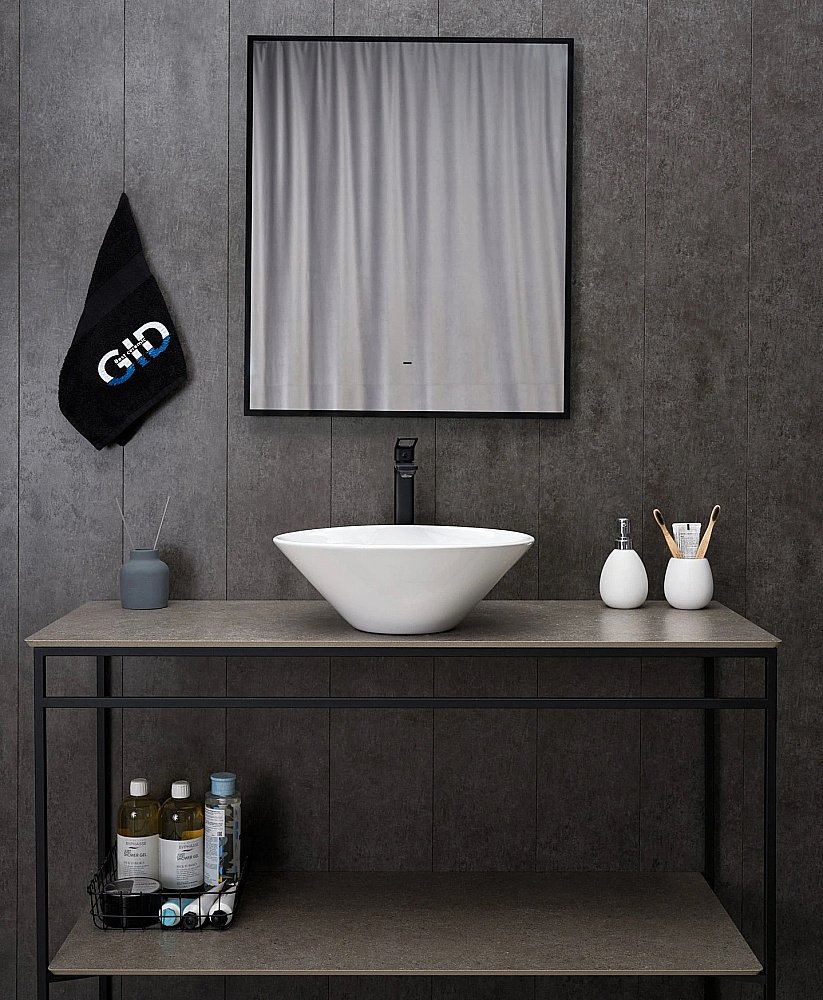 Раковина накладная Gid Esfera 42 N9102 51210 белая купить в интернет-магазине Sanbest