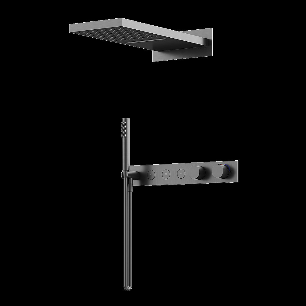 Душевая система Sancos Linn SC9023GG вороненая сталь купить в интернет-магазине сантехники Sanbest