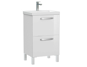 Мебель для ванной Cersanit MELAR 50 со смесителем, белая для ванной в интернет-магазине Sanbest