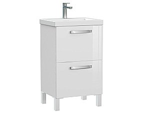 Мебель для ванной Cersanit MELAR 50 со смесителем, белая для ванной в интернет-магазине Sanbest