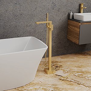 Смеситель для ванны D&K Bayern.Liszt DA1516007 золото матовое купить в интернет-магазине сантехники Sanbest