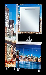 Зеркало-рамка Misty Манхеттен 75 П-Мнх03075-221Св рисунок в ванную от интернет-магазине сантехники Sanbest