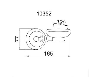 Мыльница Boheme Hermitage 10352 купить в интернет-магазине сантехники Sanbest