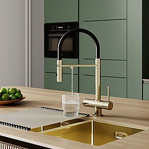 Смеситель для кухни Iddis Ace ACEMGFFi05 золото матовое купить в интернет-магазине сантехники Sanbest