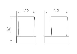 Стакан для зубных щеток с держателем WONZON & WOGHAND LOTTE WW-8321-BG брашированное золото купить в интернет-магазине сантехники Sanbest