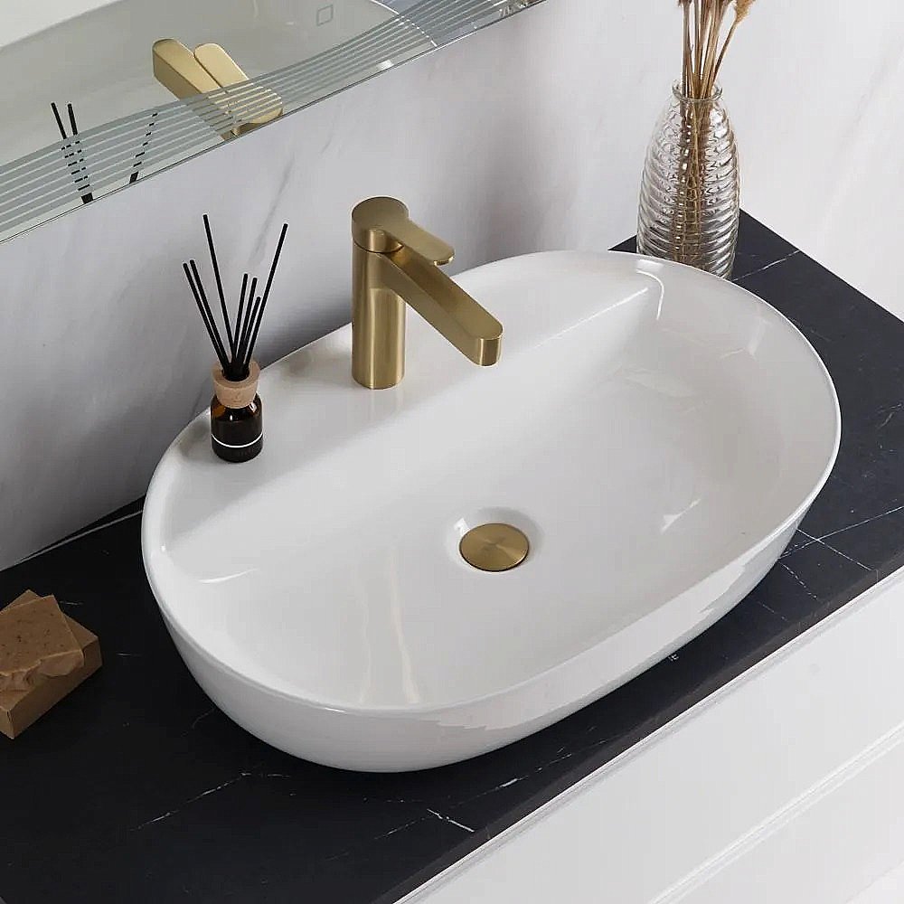 Раковина накладная Belbagno 61 BB1346 белая купить в интернет-магазине Sanbest