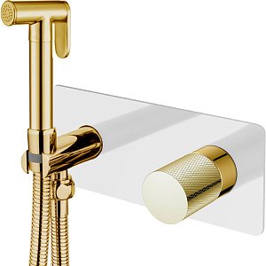 Гигиенический душ Boheme Stick 127-WG.2 белый/золото купить в интернет-магазине сантехники Sanbest