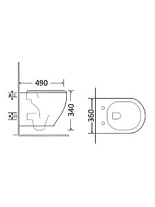 Унитаз подвесной Orange C07-100w безободковый, с крышкой микролифт купить в интернет-магазине Sanbest