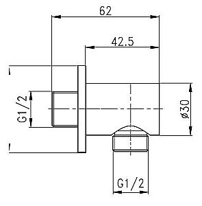 Штуцер Cezares CZR-AI-G-01 купить в интернет-магазине сантехники Sanbest