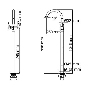 Смеситель для раковины WasserKRAFT Main 4153 хром купить в интернет-магазине сантехники Sanbest