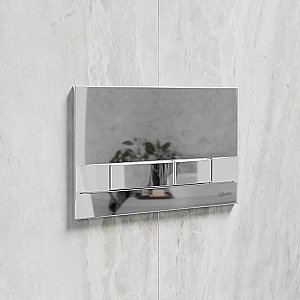 Кнопка для инсталляции Lemark Bit 9801005 хром глянец купить в интернет-магазине сантехники Sanbest