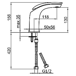 Смеситель для раковины Webert Aria AI830102015 купить в интернет-магазине сантехники Sanbest