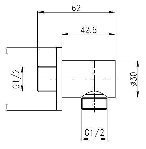 Штуцер Cezares CZR-AI-G-01 купить в интернет-магазине сантехники Sanbest