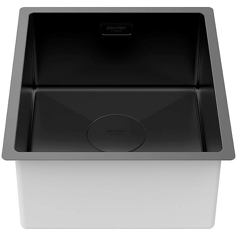 Кухонная мойка Paulmark Next 38 PM213844-MBN черная матовая купить в интернет-магазине сантехники Sanbest
