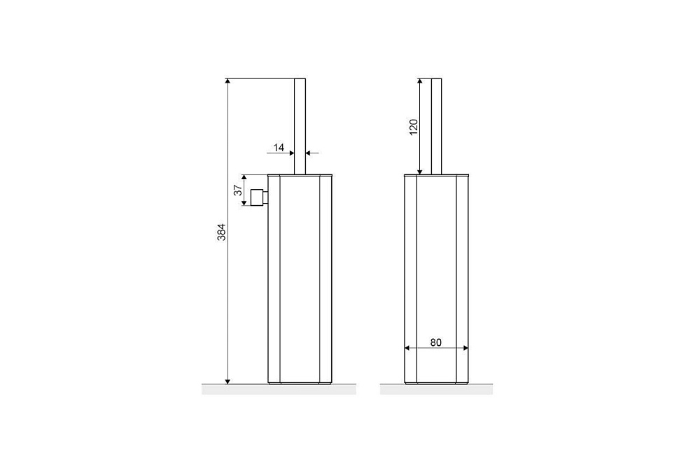 Напольный ершик Excellent Riko 1617 BL купить в интернет-магазине сантехники Sanbest