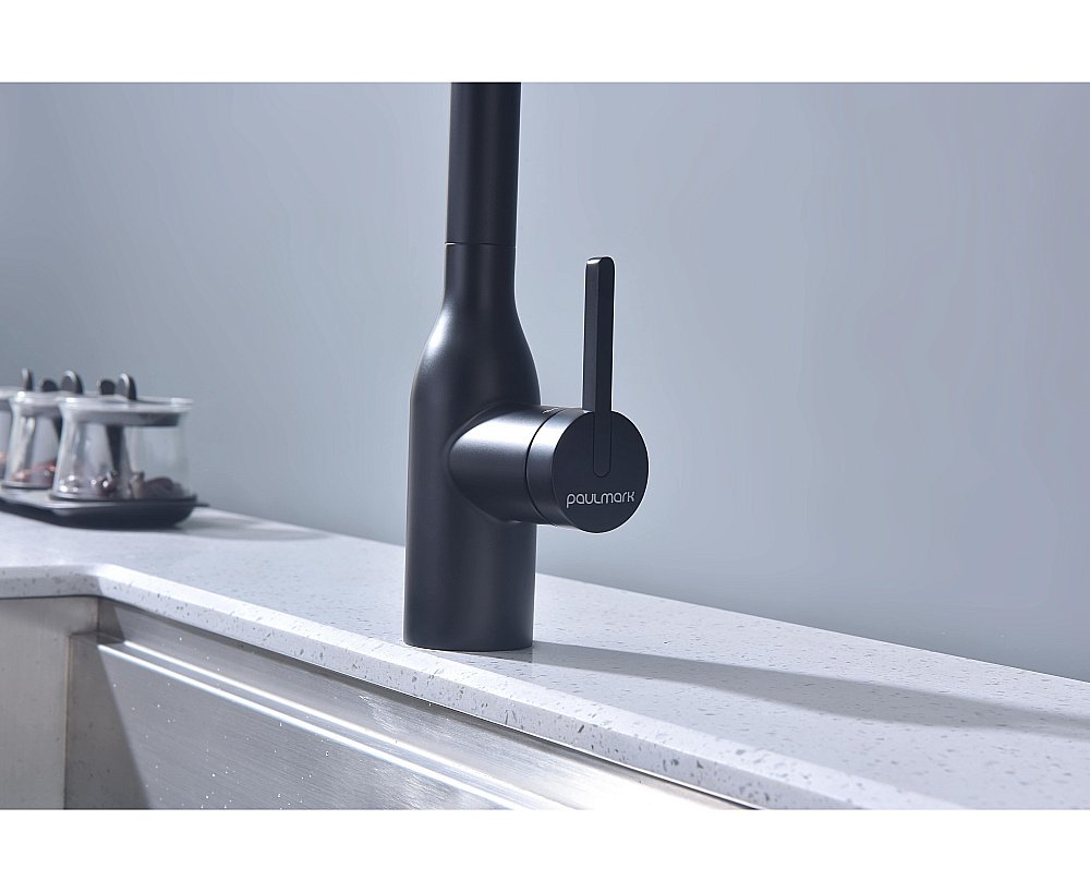 Смеситель для кухни Paulmark Magneto One Ma213188-AN антрацит купить в интернет-магазине сантехники Sanbest