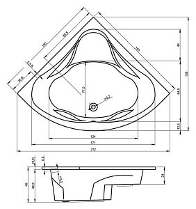 Ванна акриловая Riho Neo 150x150 купить в интернет-магазине Sanbest