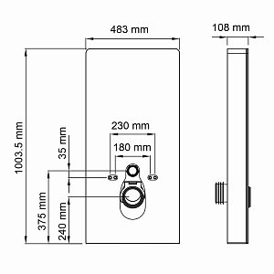 Инсталляция для унитаза WasserKraft Naab 86TLT.040.SE.BL купить в интернет-магазине сантехники Sanbest