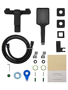 Смеситель для ванны с душем WONZON & WOGHAND EDGE, Черный матовый (WW-88639003A-MB) купить в интернет-магазине сантехники Sanbest