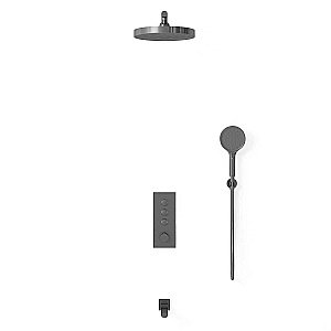 Душевая система Vincea Inspire VSFW-433TI2GM вороненая сталь купить в интернет-магазине сантехники Sanbest