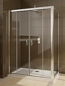 Душевой уголок Radaway Premium Plus DWD+S 180х70 стекло прозрачное/профиль хром купить в интернет-магазине Sanbest