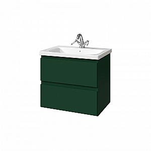 Тумба с раковиной Caprigo Forte 65 два ящика цвет на выбор/эмаль для ванной в интернет-магазине Sanbest