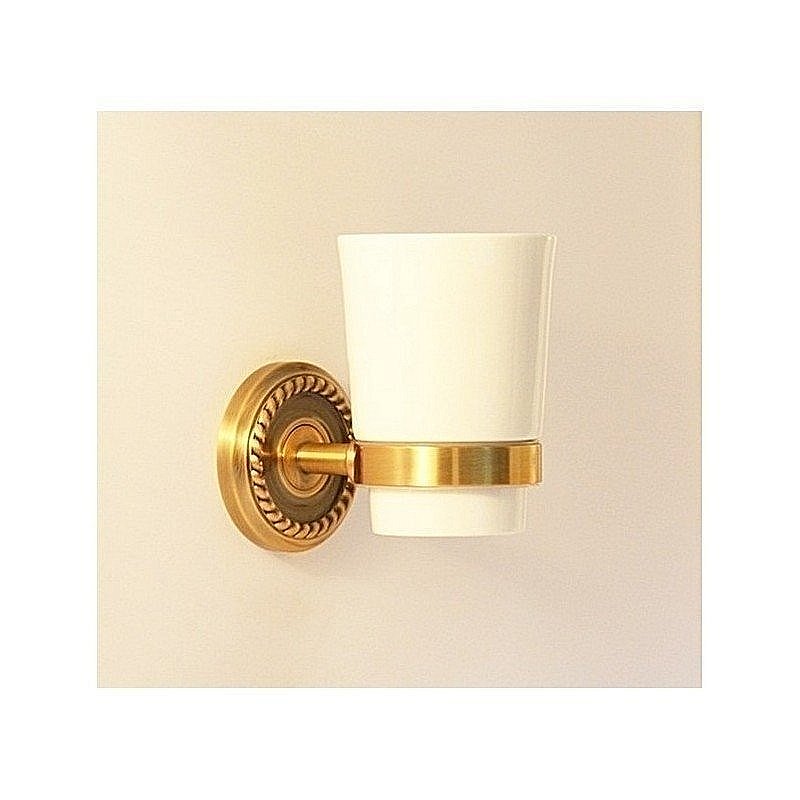 Стакан одинарный Magliezza Kollana 80505 бронза купить в интернет-магазине сантехники Sanbest