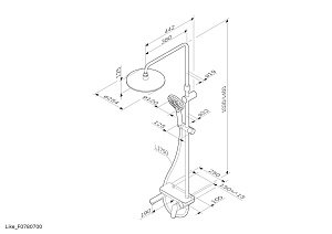 Душевая колонна AM.PM Like F0780700 купить в интернет-магазине сантехники Sanbest