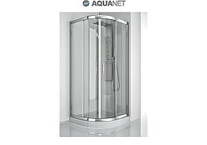 Душевой уголок Aquanet Alfa NAA2142 100x100 стекло прозрачное/профиль хром купить в интернет-магазине Sanbest