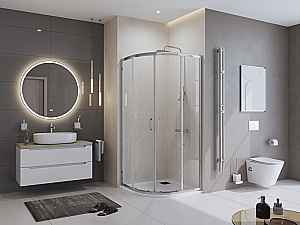 Душевой поддон Belbagno TRAY-MR-UNO-R-90-550-35-W-NO белый/решетка черная матовая купить в интернет-магазине Sanbest
