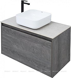 Тумба с раковиной Aquanet Nova Lite 90 дуб рошелье (1 ящик) для ванной в интернет-магазине Sanbest