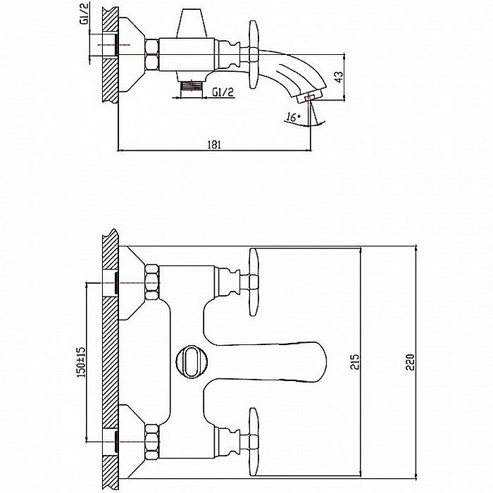 Набор смесителей Orange Kristi M33-311cr хром купить в интернет-магазине сантехники Sanbest