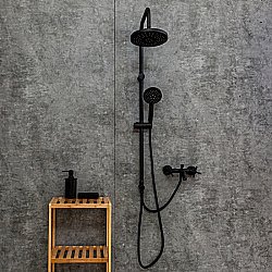 Душевая система Orange Mia M34-933b черный матовый купить в интернет-магазине сантехники Sanbest