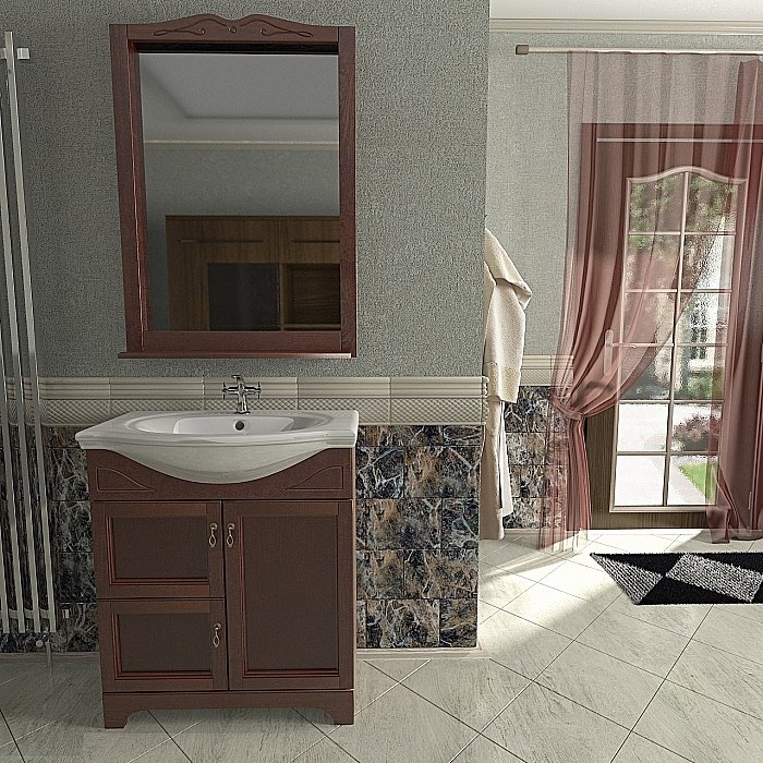 Зеркало Orange Классик F7-75ZE1 в ванную от интернет-магазине сантехники Sanbest