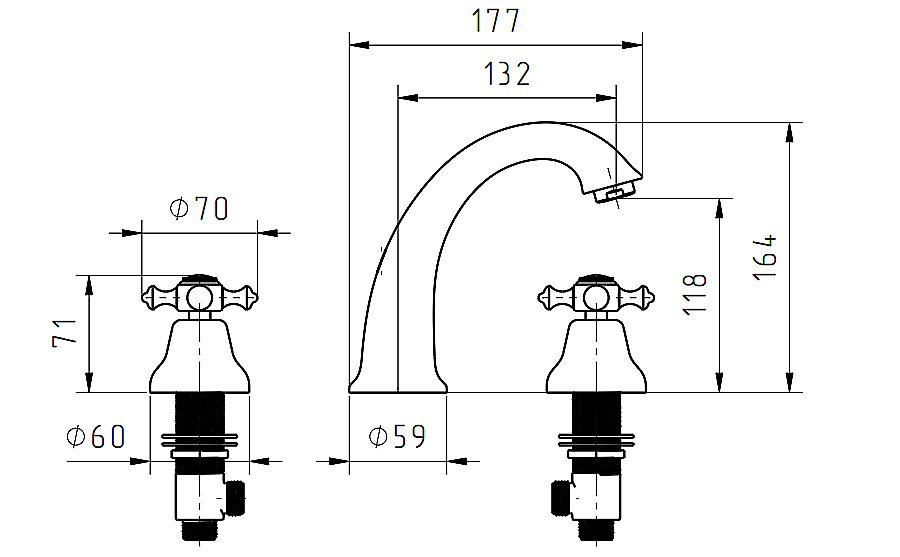 Смеситель для раковины Migliore Prestige 31613 золото купить в интернет-магазине сантехники Sanbest