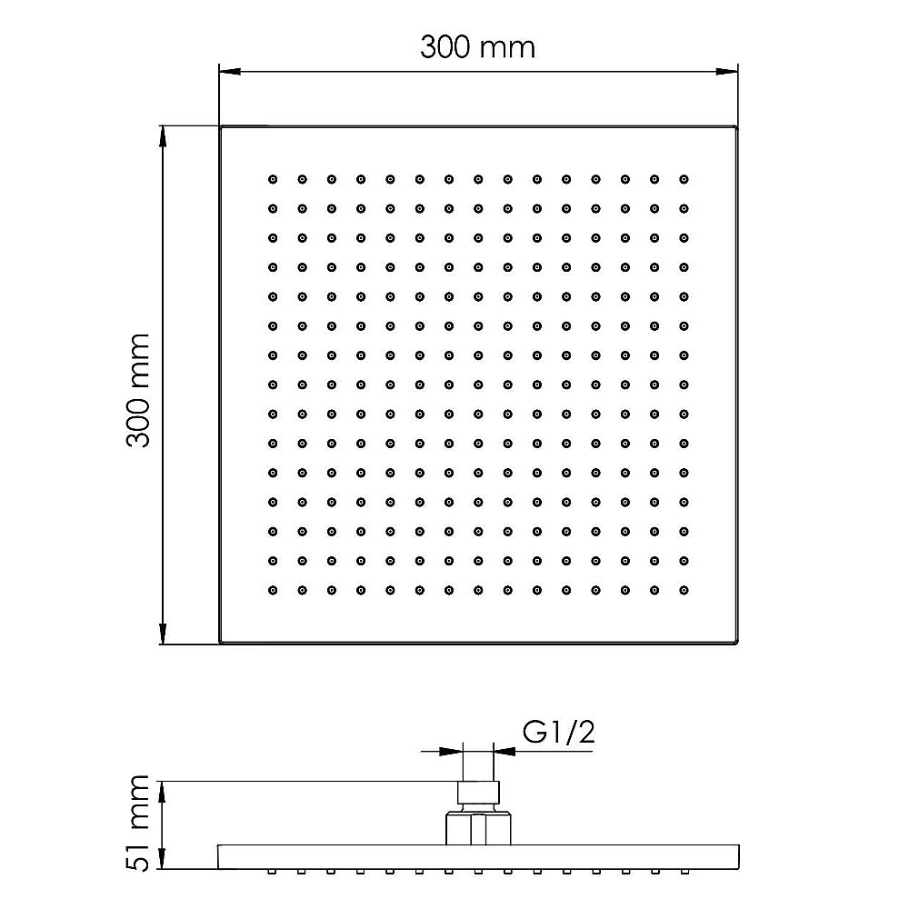 Верхний душ WasserKraft A359 никель купить в интернет-магазине сантехники Sanbest